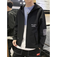 三弦(LA CORDE)2019新品夹克男休闲时尚连帽工装百搭外套男装春秋装上衣男LA-DM-9006