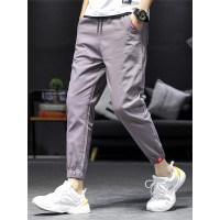 三弦(LA CORDE)100%棉chun春季休闲裤男士裤子韩版潮流百搭港风小脚工装裤宽松长裤男LA-MF-Z805