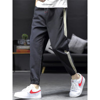 三弦(LA CORDE)100%棉春季休闲裤男士裤子韩版潮流百搭港风小脚工装裤宽松长裤男LA-MF-Z808