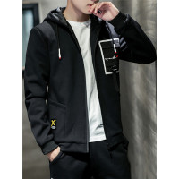 三弦 春秋外套2019新款韩版潮流连帽棒球服男夹克上衣LA-MYY-8808