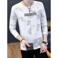 三弦(LA CORDE)2019男士圆领修身春秋季男套头衫韩版休闲潮长袖T恤LA-MD-8902