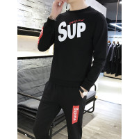 三弦(LA CORDE)新款运动套装男春秋季休闲装跑步运动服修身款卫衣男士两件套LA-YL-9065