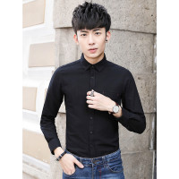 庄吉 2019春秋季男式长袖衬衫休闲韩版男士衬衣JU-CS-S38