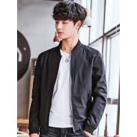 庄吉 2019春秋新款男式夹克时尚棒球领男工装休闲外套JU-JT-1588