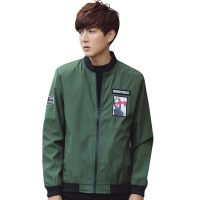 庄吉 2019春秋新款男士日系修身时尚夹克棒球领外套JU-JT-1668
