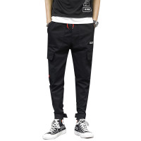 庄吉 2019春秋季工装裤男韩版潮流哈伦裤潮牌宽松九分运动束脚休闲裤子JU-JT-1905