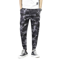 庄吉 2019春秋新款迷彩工装裤男潮流宽松潮牌男士哈伦休闲束脚裤JU-JT-1908