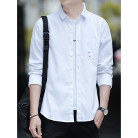 庄吉 男士2019春秋季新品韩版长袖衬衫潮流时尚上衣JU-SY-2028
