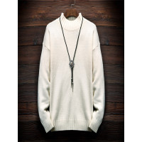 庄吉 2019春秋季新款时尚毛衣男韩版打底修身潮流针织衫JU-KJ-607