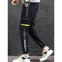 庄吉 2019春秋季男士韩版潮流修身小脚裤子休闲工装裤JU-GY-K9070