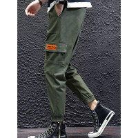 庄吉 2019春秋休闲工装裤男韩版潮流宽松长裤九分束脚裤JU-GY-K9098