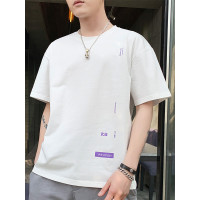 三弦 2019年夏季男士短袖t恤 宽松圆领男韩版潮流男装上衣LA-MD-9104