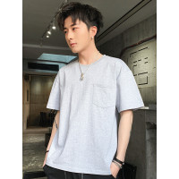 三弦(LA CORDE)2019夏季男士休闲上衣T恤韩版潮流宽松短袖LA-MD-9114