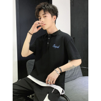 三弦(LA CORDE)韩版男短袖t恤夏季新款男士潮牌衬衫领POLO衫百搭休闲上衣LA-MD-9144