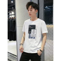庄吉 2019新款潮牌男士韩版短袖t恤夏季半袖印花休闲体恤上衣JU-QZQ-1978