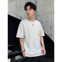 三弦(LA CORDE)短袖t恤男2019新款潮流韩版夏季宽松港风半袖T上衣服LA-MD-9196