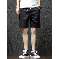 三弦(LA CORDE)2019夏季新款男士休闲短裤韩版潮流大码五分运动裤LA-AFS-907