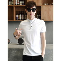 庄吉 2019夏季新款翻领polo衫男士韩版修身商务休闲短袖上衣男JU-SY-N061