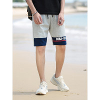 三弦(LA CORDE)2019男士夏季拼色休闲短裤韩版原宿风潮牌运动沙滩裤男LA-CH-115