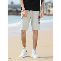 三弦(LA CORDE)2019夏季新款休闲五分裤日系潮流运动裤男士沙滩短裤LA-CH-116