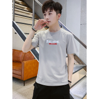 三弦(LA CORDE)新款短袖t恤2019夏季男韩版潮牌男士运动休闲男装打底衫半袖衣服LA-MMY-1018