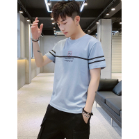 三弦(LA CORDE)夏季短袖男士T恤圆领宽松韩版潮流体恤半袖衣服男装青少年打底衫LA-MMY-2015