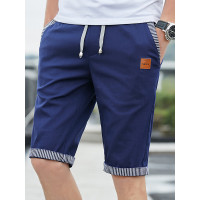 三弦(LA CORDE)2019夏季新款休闲短裤男士五分裤韩版潮流运动沙滩裤LA-MBS-182