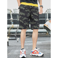 三弦(LA CORDE)2019夏季新款运动短裤男士五分裤迷彩潮流韩版休闲工装裤LA-MBS-183
