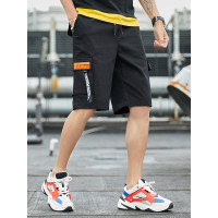 三弦(LA CORDE)2019夏季新款男士五分裤休闲短裤韩版潮流运动沙滩裤工装裤LA-MBS-186