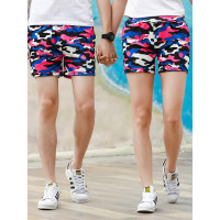 庄吉 2019夏季新款男女迷彩三分裤短裤韩版情侣装男女生可穿沙滩裤休闲短裤JU-YC-920