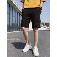 庄吉 2019男士夏季韩版五分裤字母印花短裤宽松工装裤休闲潮流运动裤JU-YC-9135