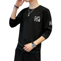 三弦(LA CORDE)情侣装秋款休闲卫衣男女个性印花青少年运动装圆领宽松潮百搭(LA-MYW008)