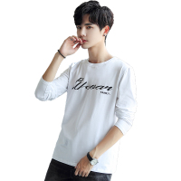 庄吉长袖t恤纯棉圆领秋装2019年新款男士T恤宽松初中学生高中生初秋季JU-MYY6013