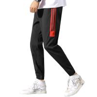 庄吉休闲裤子男韩版潮流牌春秋针织宽松九分裤修身直筒运动小束脚长裤JU-TCK9208