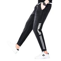 庄吉牛仔裤男韩版潮流青年百搭九分裤秋季新款束脚长裤潮牌修身休闲裤JU-TCK9111