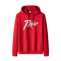 三弦(LA CORDE)2019年秋季青少年简单运动连帽衫套头卫衣男修身型中学生印花上衣百搭潮