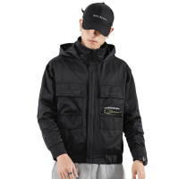 三弦(LA CORDE)外套男士2019新款秋季韩版潮流休闲流行衣服工装运动百搭夹克男装LA-MD9668