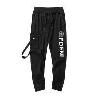 三弦(LA CORDE)2019秋季休闲裤男士潮流宽松运动小脚裤子男士休闲裤日系新款男裤LA-CH186