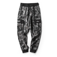 三弦(LA CORDE)青少年迷彩休闲裤男宽松韩版高中学生潮流运动秋季九分潮牌工装裤LA-CH166