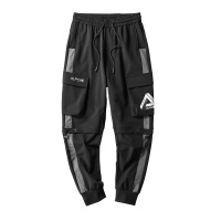 三弦(LA CORDE)秋季多袋裤男帅气弹力潮流束脚裤九分工装裤运动休闲裤韩版LA-CH170