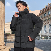 三弦(LA CORDE)纯色棉衣男士2019新款韩版潮流宽松连帽休闲帅气外套加厚棉服冬装LA-MYM881