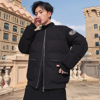 三弦(LA CORDE)棉衣男士冬季2019新款韩版潮流加厚保暖羽绒棉服棒球领工装棉袄子LA-MYM9991