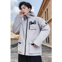 三弦(LA CORDE)男士棉衣2019新款冬季韩版潮牌宽松连帽棉服男装加厚保暖棉袄外套LA-MYM9996