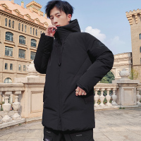 三弦(LA CORDE)2019冬季新款韩版潮流加厚男款冬装男式中长款男士外套潮羽绒服男LA-MYY-CT9805