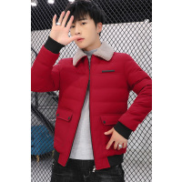 三弦(LA CORDE)棉衣男冬季2019新款韩版潮流毛领帅气修身工装棉袄棉服冬装外套男LA-QZQ827