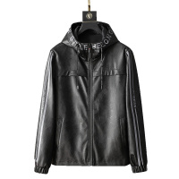 三弦(LA CORDE)2019新款连帽外套男韩版潮流宽松帅气青年皮夹克男装秋秋季皮衣服LA-QZQ820