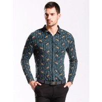 曼西尔奴男士休闲裤男2019春夏韩版潮流时尚百搭长袖衬衣