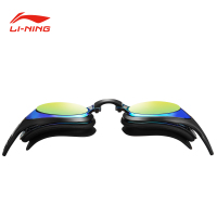 李宁泳镜近视女大框防水防雾高清泳镜泳帽套装男电镀游泳眼镜儿童597