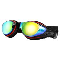 李宁泳镜男女士高清防水防雾平光游泳装备近视可选眼镜大框游泳镜LSJK519