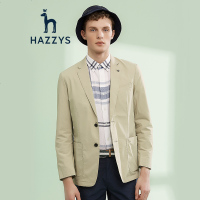 哈吉斯HAZZYS 春夏新款单西男士休闲西服韩版修身西装外套